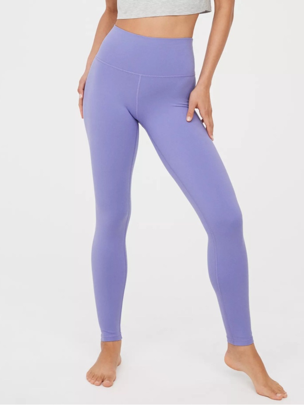 OFFLINE By Aerie The Hugger High Waisted Legging in Solar Violet